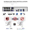 Système Azishn Face Detection 8ch Poe NVR CCTV Système Kit HD 5MP H.265 AUDIO APPLICER BULLET IP CAME CAMER
