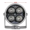 액세서리 Azishn IR Illuminator Light 850NM 4 배열 LED 적외선 방수 나이트 시력 CCTV CLOND LIGHT DC 12V 용 CCTV 보안 카메라.