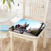 Kissen Motorradkunstdruckstuhl sitzt Memory Foam Weiche abnehmbare Mantel -Bürostühle Pad Home Ess -Dekor