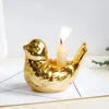 Candle Holders Decor Candlestick Craft Indoor Tabletop Bird Exquisite Stand Ceramics Shape Statue