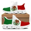 캐주얼 신발 패션 멕시코 전국 엠블럼 패턴 레이디 스프링 가을 스포츠 브랜드 디자인 비 슬립 통기 운동화