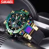 27 Smael Cool Fashion Sports Multi Funkcjonalny zegar ze stopu funkcjonalnego męskiego zegarek Tiktok Tiktok