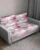 Coperchi di sedie per sedie rosa di divano in marmo rosa Cuscinetto Protettore per mobili per mobili elastico rimovibile slipcover elastico rimovibile