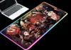 Myse podkładki nadgarstka spoczywa RGB Mousepad Podświetlenie anime Overlord Antisllip Trwałe wodoodporne myszy myszy Pad dla domu biurka THI8540780