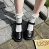 Chaussures habillées 2024 Femmes Mary Jane Femme Vintage Girls High Heel Platform Lolita Japanese Style Étudiant Big Taille 43
