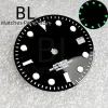 KITS BLIGER WATH PARTS 29M MM Glossy Surface Orologio NASTANTE BIANCO INDICE BLUI/VERDE LUMININE FIT NH35 Finestra Data di movimento automatica