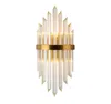 Luxury Gold Wall Lamp Modern Crystal Wall Sconce Lighting Fixture Living Room Bedside Stainless Steel LED Wall Light6980127