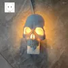 Lumières nocturnes Halloween Skull Light Horror Lamp Gothic Skeleton Plug sur le mur décoratif américain durable