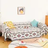 Bohemian Plaid Decke für Sofa Bett dekorative Decken im Freien Camping Picknick Boho Cover Wurf mit Quasten 240325