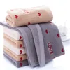 34x75 cm Love Rosso Asciugamano da bagno di cotone Spessa Assorbimento Face Wipe Hand Hand Assalto per la cucina per la pulizia