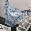 European et américain sexy basse taille creux sous-vêtements pour femmes transparent transparent baisse en mailles confortables féminins 2024 240402