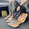 Kapdy 2024 FLOPY SŁODNOŚĆ Outdoor Flat Para Fashion Beach Men Buty Non-Slip Eva Light Flip-Flops Man Pantufa