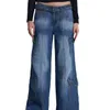 Jean cargo pantalon Jean Jean Designer Rock Rock Rock Revival Jeans noir jean décontracté haute taille