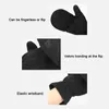 Cycling Gloves 652D Man Women Winter Fleece Kids Mittens Convertible Fingerless Thermal For Boys Girls