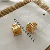 Luojia mooncake OT buckle necklace earrings female summer 2024 new light luxury niche senior design