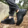 Casual Shoes Men Sneakers Lace Up Anti-Skid Mountain Hiking Boots Water-Resistant Elastic Rope For Sports