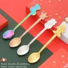 Coffee Scoops Bar Tool Ustensiles de cuisine multifonctionnels Quatre styles Cadeau de Noël Pas facile à rouiller en acier inoxydable à la cuillère