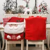 Stoelhoezen hoogwaardige stoffen deksel Feestelijke 3d Santa Claus Tafel Cartoon Dust-Proof Home voor Kerstmis