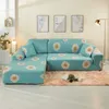 Pokrywa krzesełka sofa Pokrywa prosta kanapa elastyczna do salonu Pets naroża w kształcie litery l szażea longue slipcover 1pc f8531