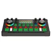 Stand M3 Sound Card RGB LED Wireless Bluetooth DJ Mixer Sound Card 20 Sound Effects Sound For Live Streaming 48V Microphone