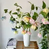 装飾的な花人工絹偽のランタンブランチ家具結婚式のパーティー装飾シミュレーション植物の花のアレンジ