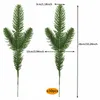 Fleurs décoratives 30pcs plantes artificielles branches de pin diy anneau couronne décorations de fête de Noël décor d'arbre faux ornements de plante enfants artisanat