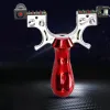 Slingshots Professional Hunting Laser Slingshot 고전력 야외 사격 수지 투석기 고무 밴드 스포츠 엔터테인먼트 도구 세트