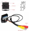 Caméras 3,7 mm cône 1080p Surveillance de sécurité métallique CCTV Mini Caméra AHD 2MP Short coaxial Digital Hd for Home 650 Filtre Avoir un support