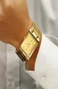 Relogio Masculino Wwoor Gold Watch Men Square Mens Watch