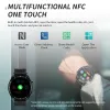 Смотреть оригинальный HW28 Video Control Smart Watch NFC AI Voice Assistant Bluetooth Call Music Беспроводная зарядка в крови Умные часы