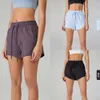 Lu Align femme coulant Align Womens Algin Shorts d'été Exercice d'été
