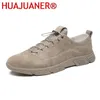 Chaussures décontractées en cuir en daim masculin confortable Sport respirant homme extérieur loisirs Walk hommes de haute qualité