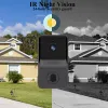 Doorbell Kablosuz Düğme Kapı Zili Akıllı Ev Video İntercom Alarm Kamera WiFi Kızılötesi Gece Görme Telefon Kapı Bell Ev Güvenliği