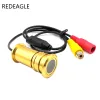 Cameras REDEAGLE Golden Metal Housing Home Door Hole Peephole Video Viewer CVBS Color Analog CCTV Security Bullet Camera