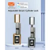 Lock Tuya App التحكم عن بُعد IP65 Proof Smart Europe Photerprint Unlock Electric Smart Door Lock Airbnb