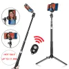 Monopods Tripé para telefone portátil Selfie Stick para Vlog Ring Light Selfie Tripod Stand com suporte de controle remoto Bluetooth