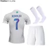 Kits Kids Football Al Nassr FC Soccer Jerseys Ronaldo CR7 Talisco Ghislain Vincent Aboubakar Men Cirche de futebol Al-Nassr FC