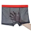 Underpants Mens Underwear Ultra-sottile sottile BoxerShorts Mash Mash Slips Homme Mutandine Boxer Shorts comode maschi