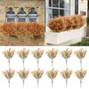 Fleurs décoratives 12pack Automne artificiel sans fondu faux automne