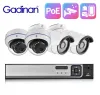 SYSTEEM GADINAN NVR CCTV SYSTEEM IP VIDEO CAMERA 4 PCS POE Security Camera Video Surveillance System HD H.265 Outdoor Camera