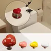 Toilet Seat Covers Tank Push Switch Bathing Room Decor Water Press Flush Button Tools Handle Plastic Heart Shaped