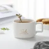 Tasses Saucers Personnalité de style européen Tasse de café noir en céramique réutilisable et nordique de style nordique