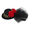 Forniture per feste Steampunk Mini Top Hat Felt Hairpin Accessori in costume per la danza Show Stage Cosplay Carnival