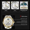 Montre-bracelets JSDUN 8937 Watch masculin Automatique mécanique tungstène acier tourbillon r phase étanche