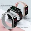 Bracelets eigiis smart watch hommes 1,57 pouces en plein écran tactile sanguin oxygène cardiaque smart band femme pour xiaomi andriod ios huawei téléphone