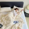 Artificial Rabbit Plush Autumn Warm Blankets for Beds Soft Coral Fleece Sofa Throw Blanket Comfortable Thicken Bed Sheet 240328