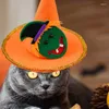Hundkläder Halloween Pet Witch Hat Costume Accessories For Dogs and Cats Holiday Cosplay Headwear Party