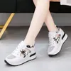 Dress Shoes 2024 Women's Spring Leisure Thick Sole Student Sports Mesh Hollow Inner Elevated Sandals