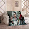 Blankets Skibidi Toilet Blanket Speaker Man Tv Camera Bedding Curtain Cartoon Printing Picnic For Beds