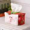 Party-Dekoration Weihnachten Toilettenpapierhalter Hülle Kisten Weihnachtsmann Tissue Coverbeutel Nicht gewobs